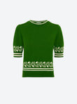 knit top jacquard details