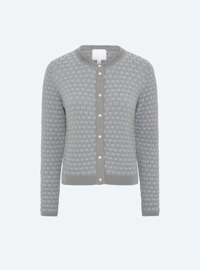 wicker knit cardigan - Image principale