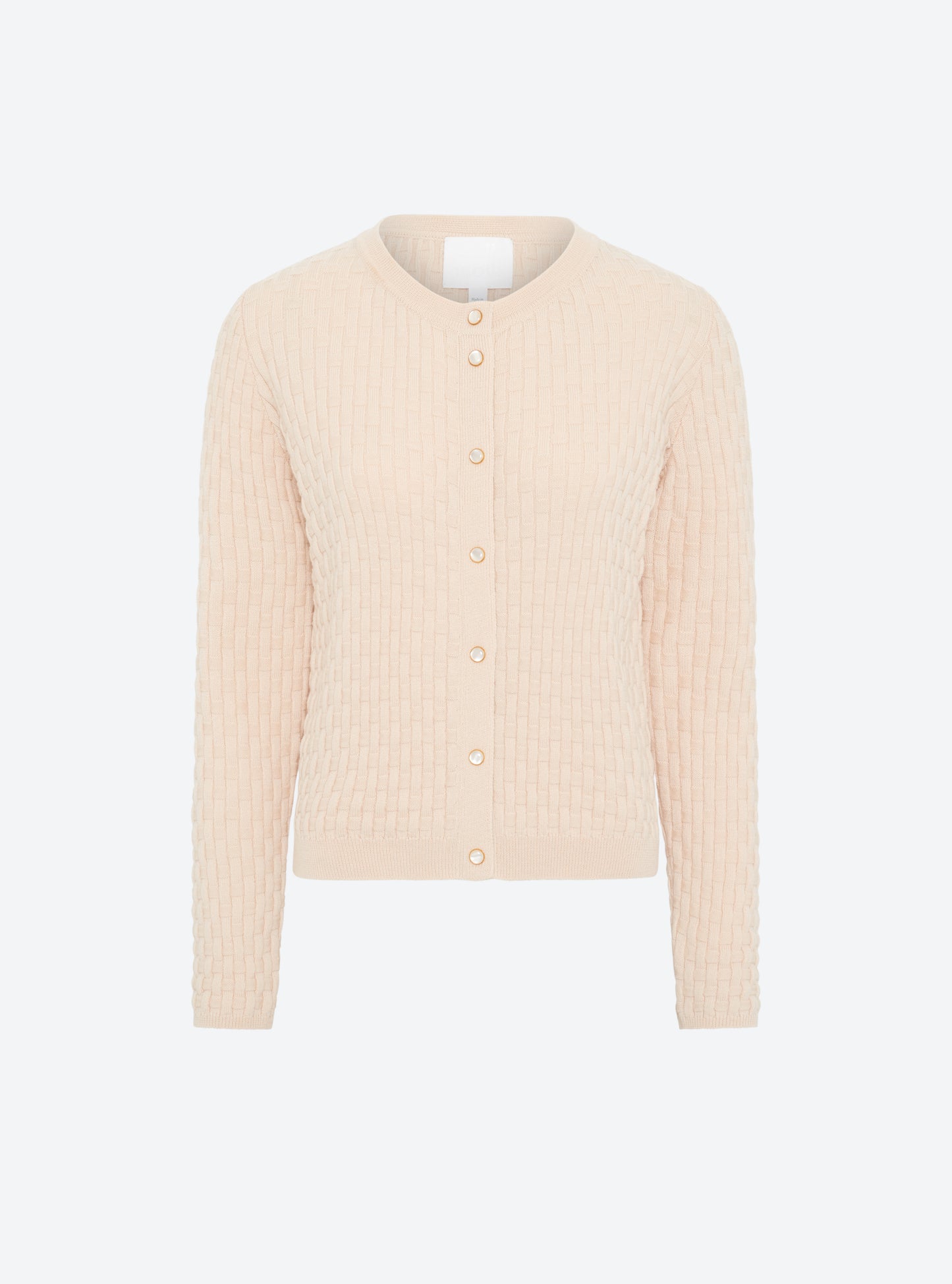 Cardigan en maille de luxe Molli - Cardigan maille cannage dune