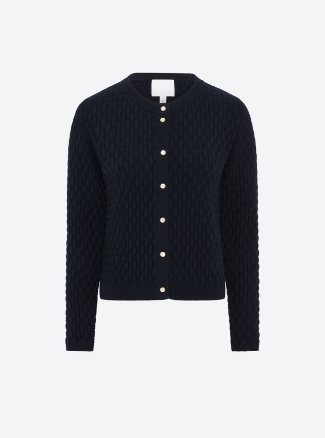 wicker knit cardigan - Image principale