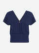Top in herringbone knit