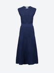 Long dress in pointelle knit