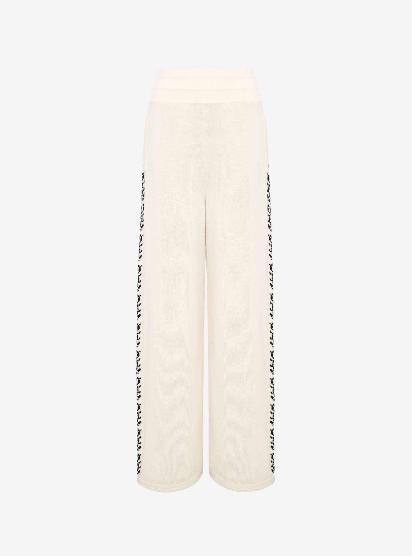 Pantalon maille florale naturel - Molli