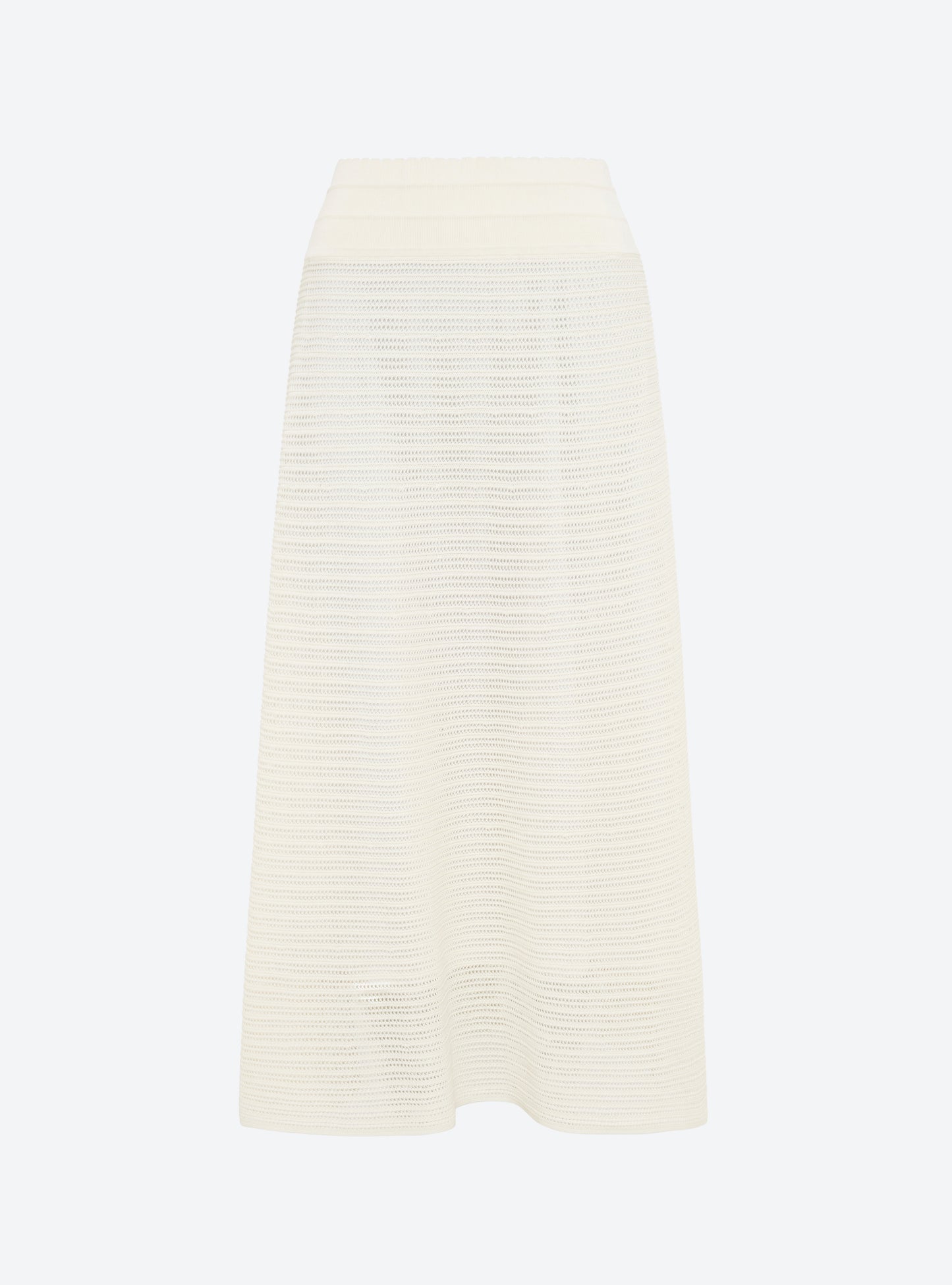 Jupe longue maille pointelle milk - Molli