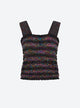 Top in waffled knit