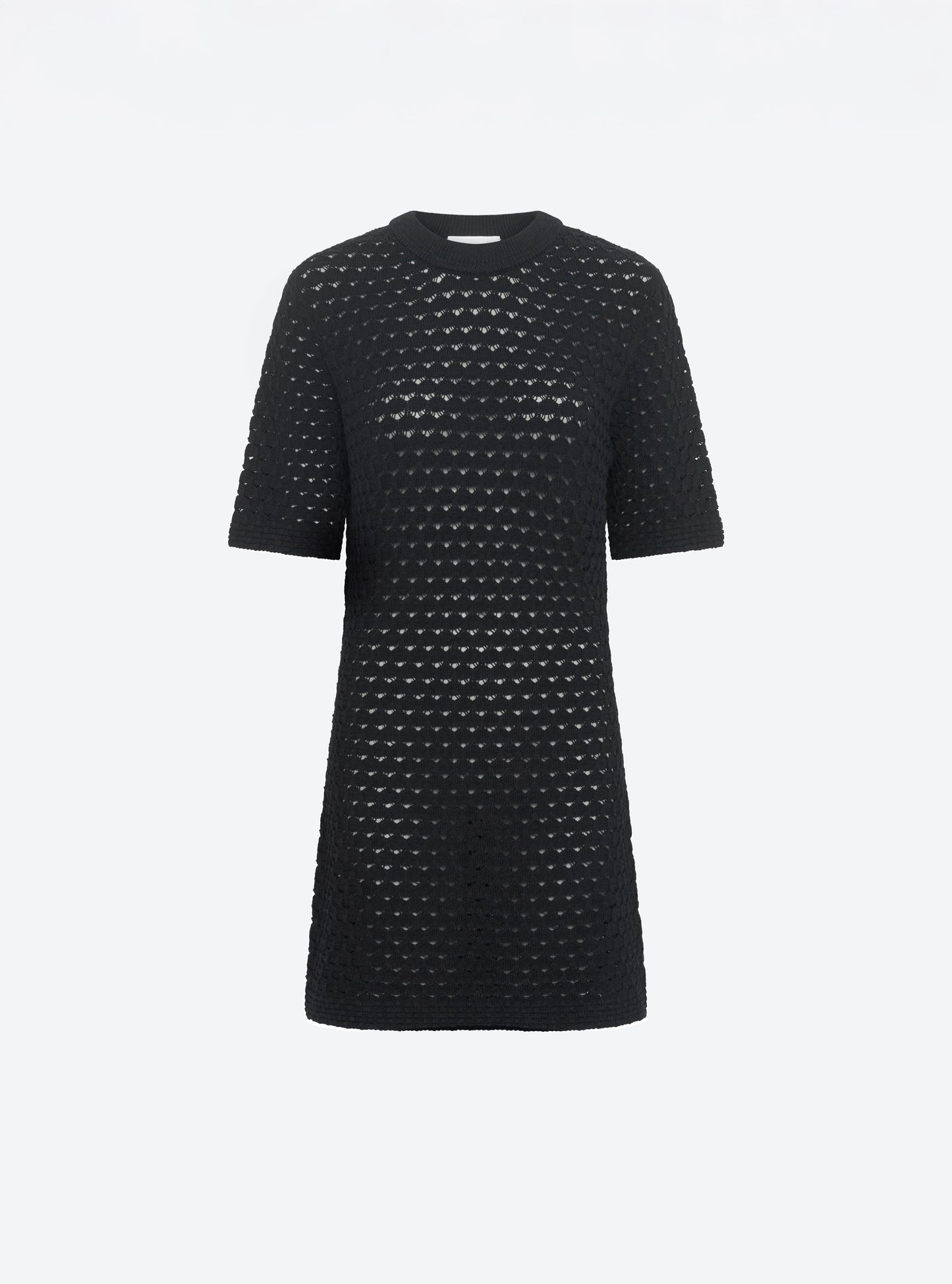 Robe courte maille crochet