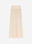 Fluid skirt in cannage knit