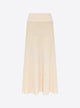Fluid skirt in cannage knit