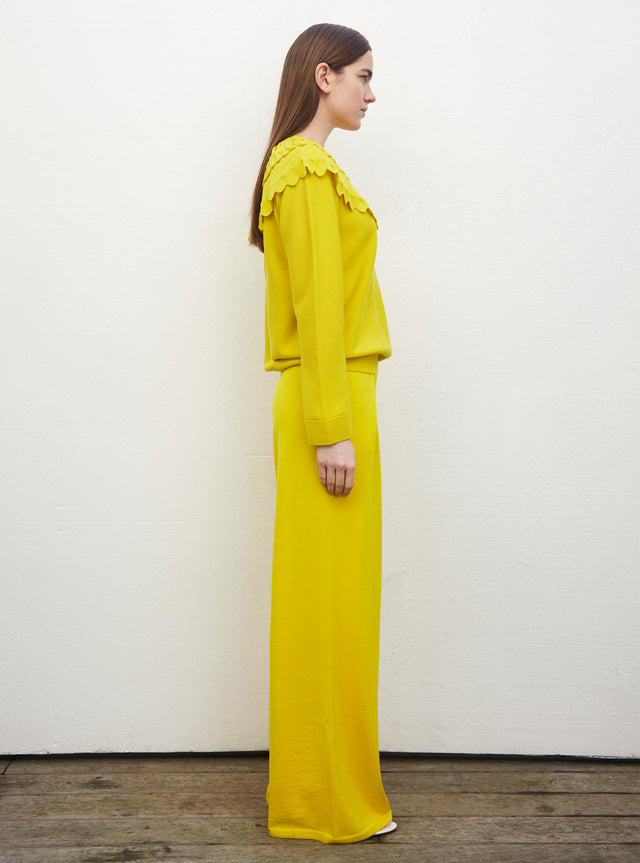 blouse en maille à maxi col - Image principale