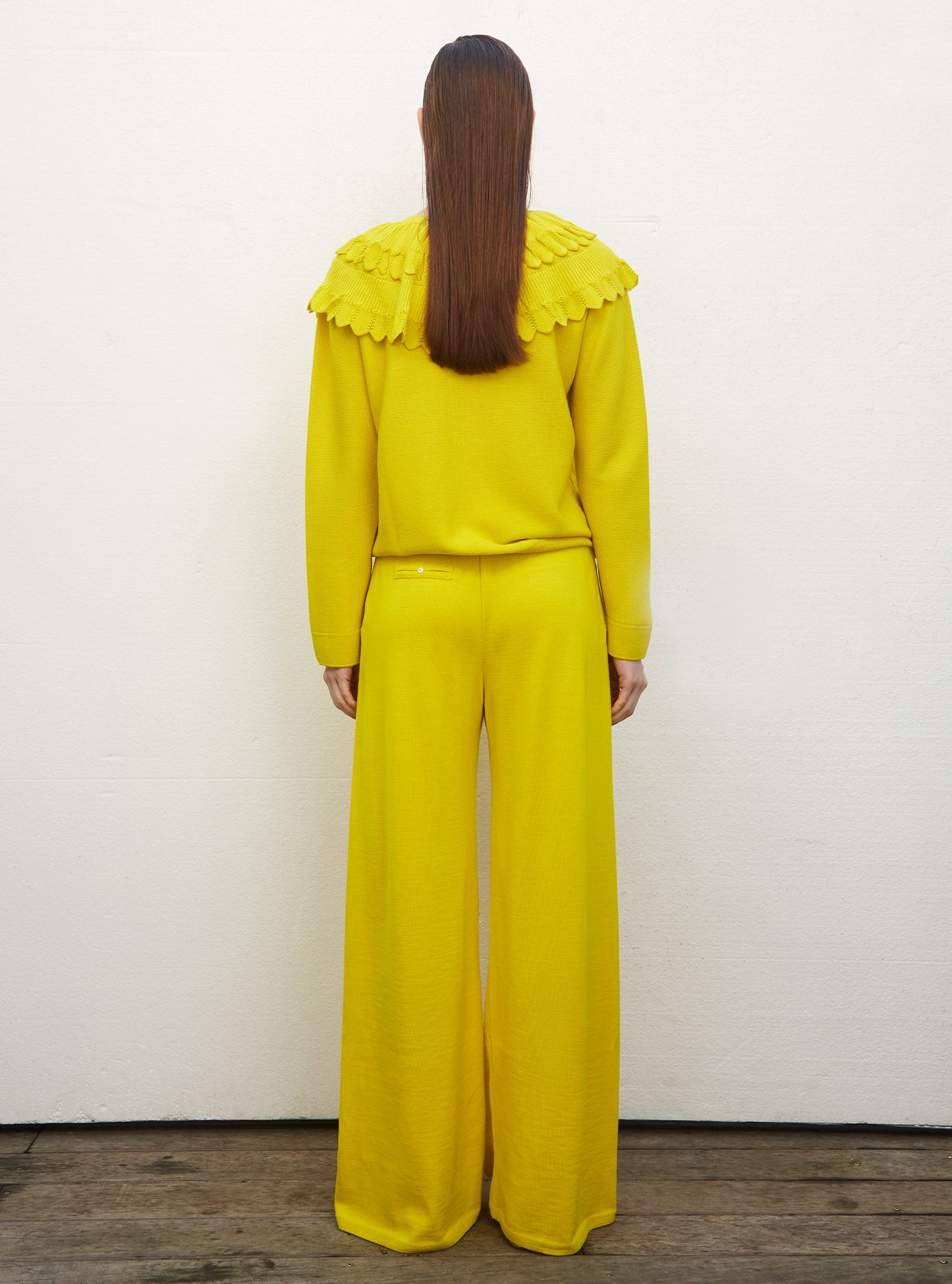 Blouse en maille à maxi col - Vêtement de luxe femme