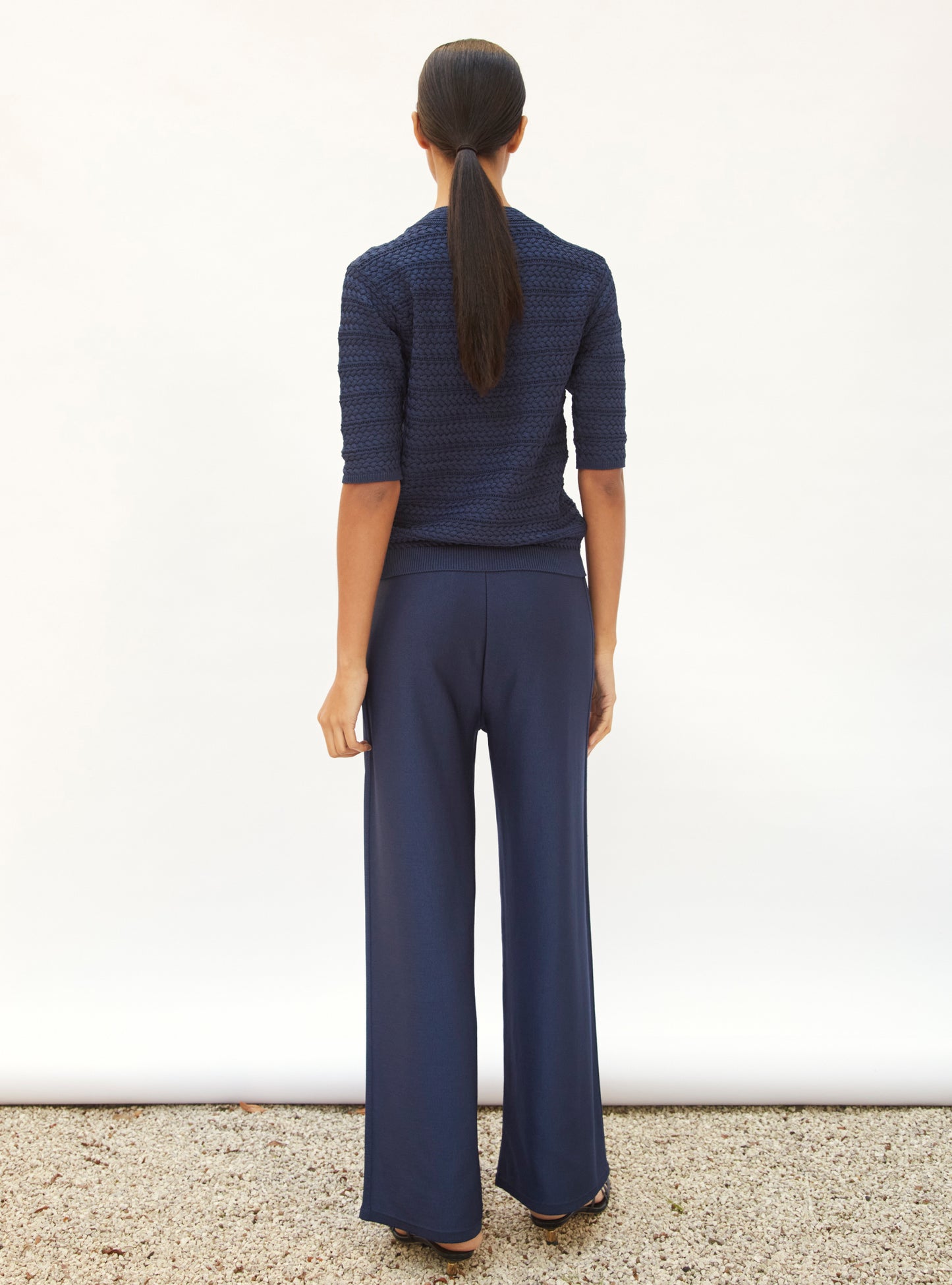 Pantalons de luxe femme - Pantalon luxueux à taille haute