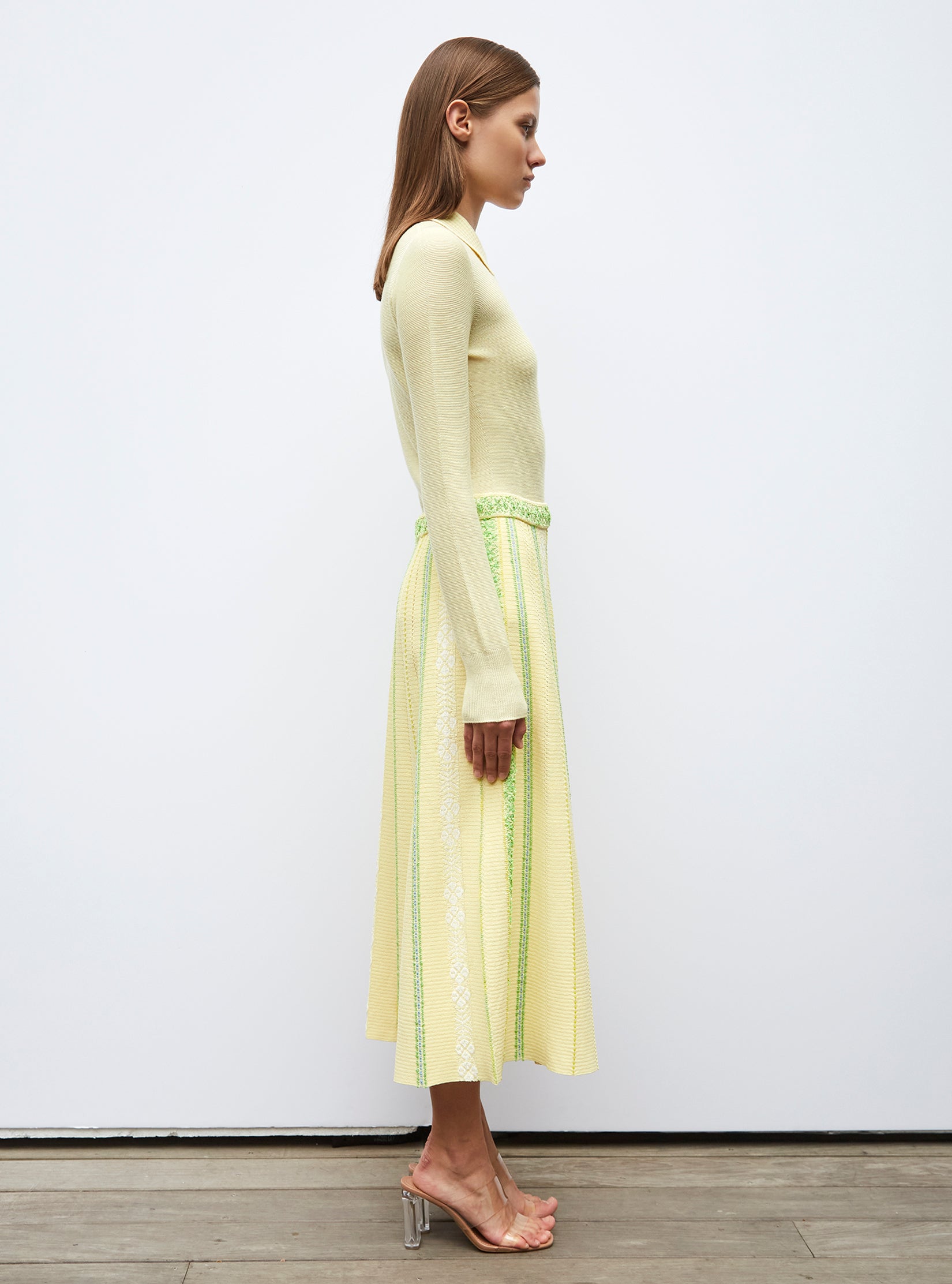 Tops de luxe femme - Polo fin en maille point mousse