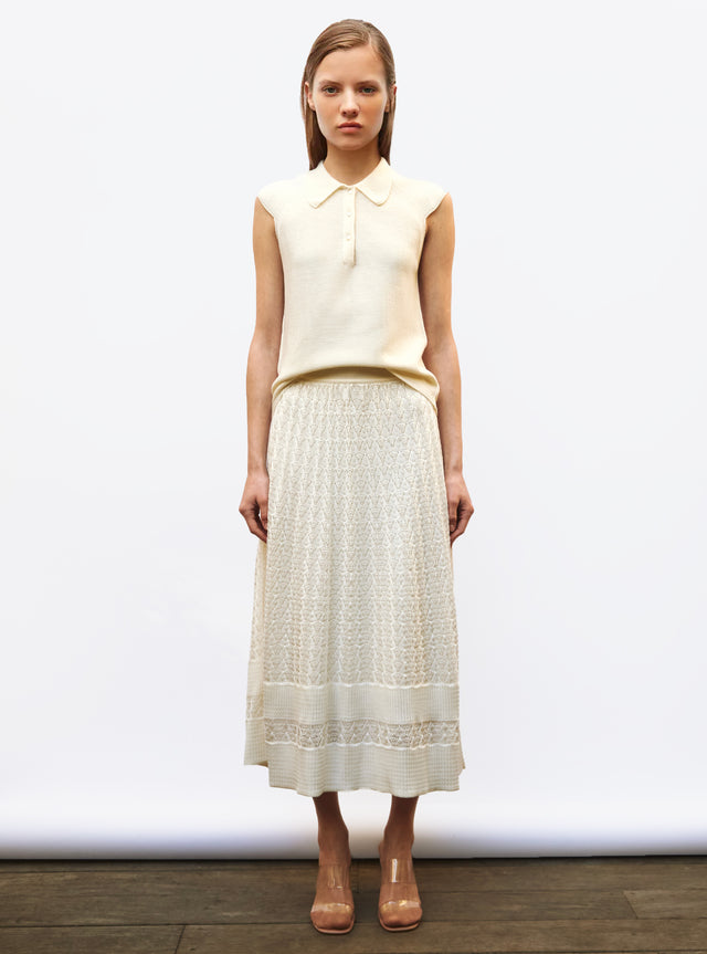 fluid skirt with marbleized effect - Image principale