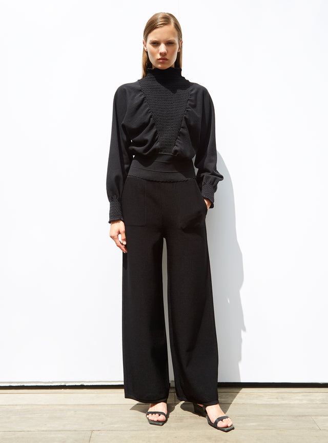 top with smocked bib front - Image principale