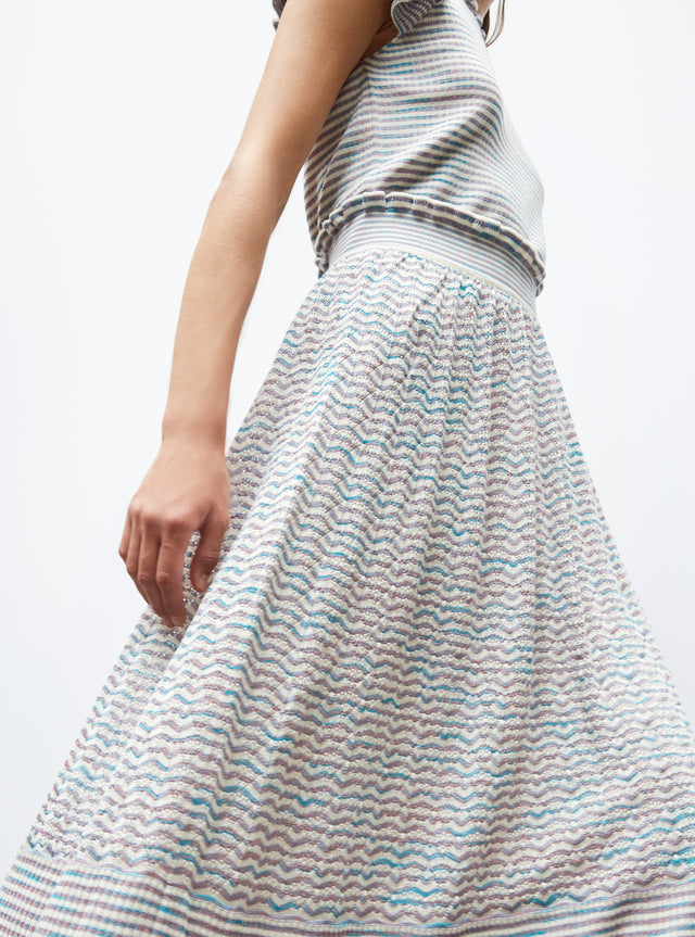 fluid skirt with marbleized effect - Image principale