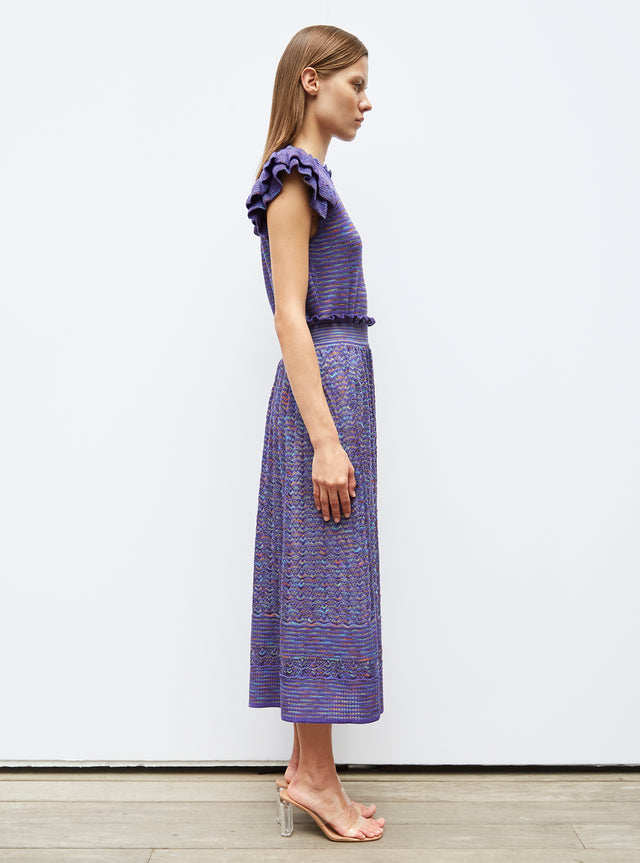 fluid skirt with marbleized effect - Image principale