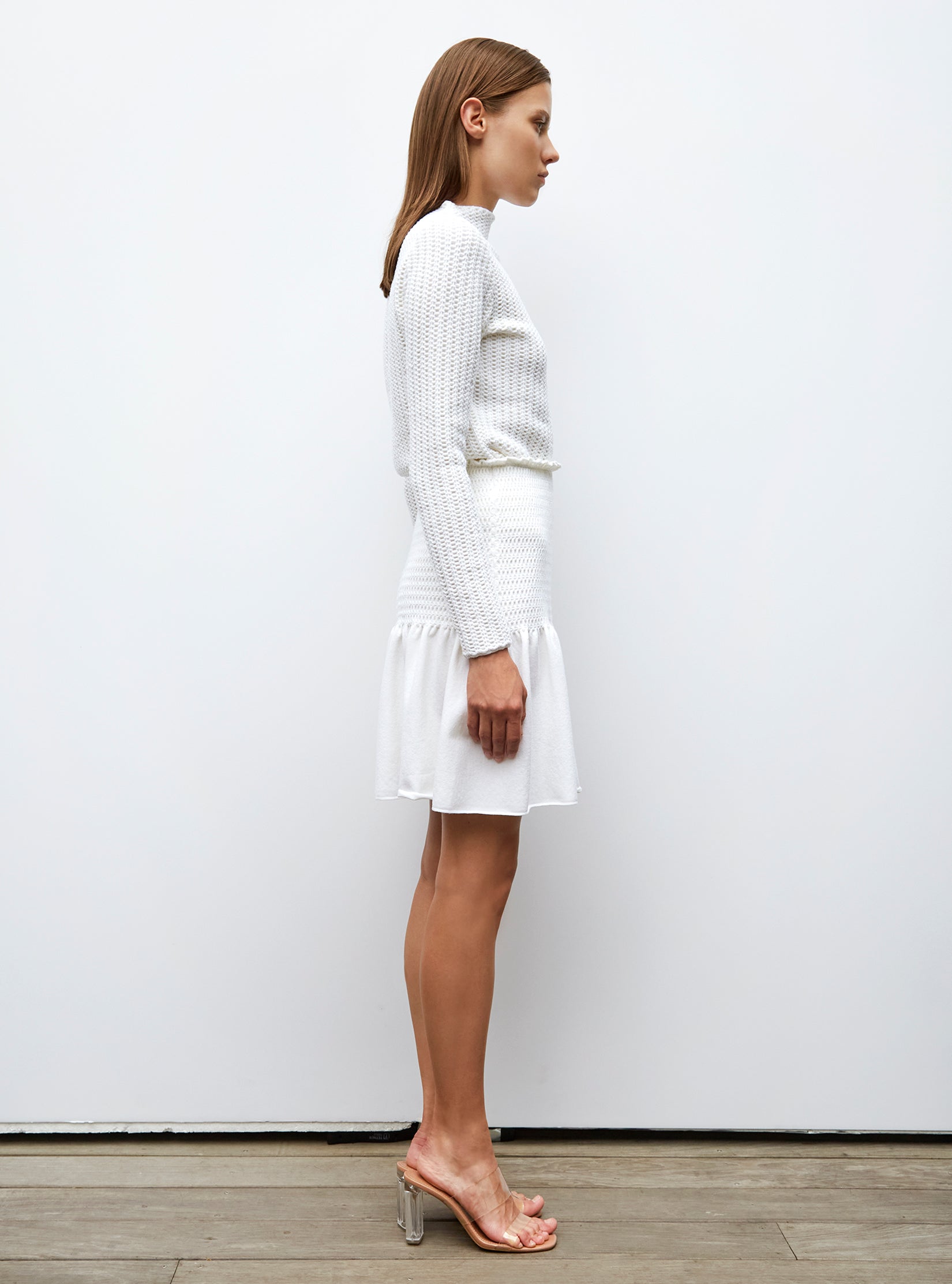 Top droit en maille smockée - Tops de luxe