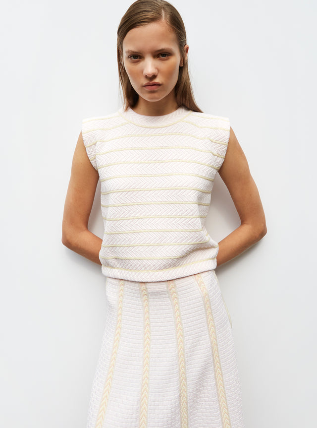 basketweave knit top - Image principale