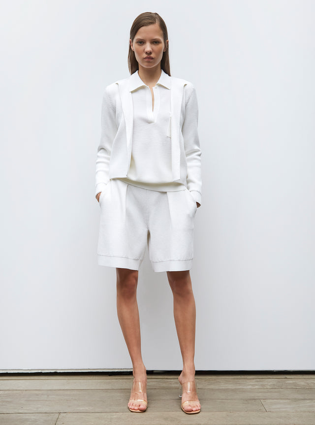 jacket in waffled knit - Image principale