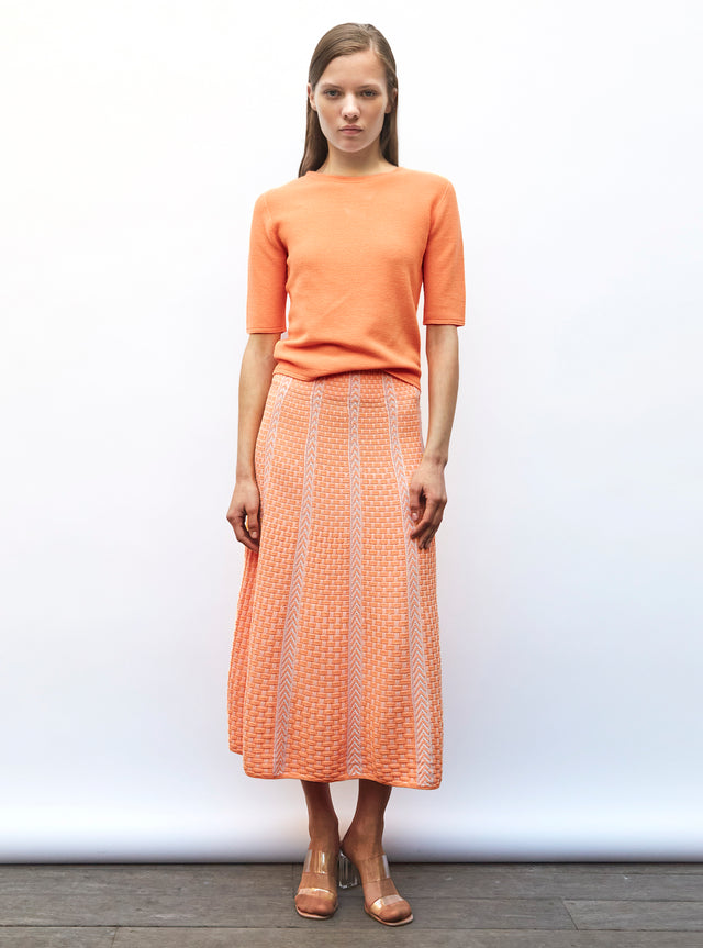 fine top with elbow-length sleeves - Image principale