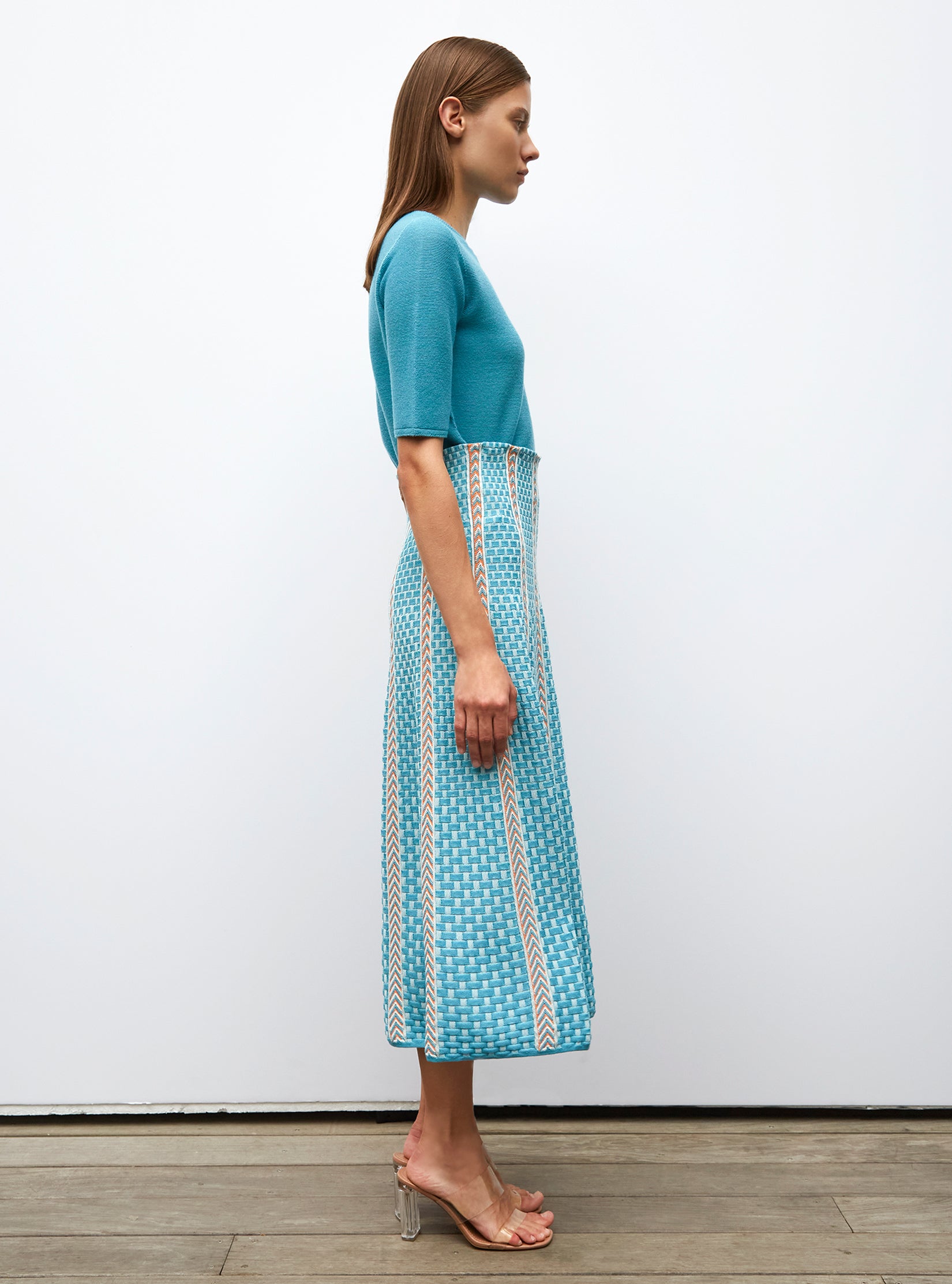 Top fin à manches coudes - Tops de luxe