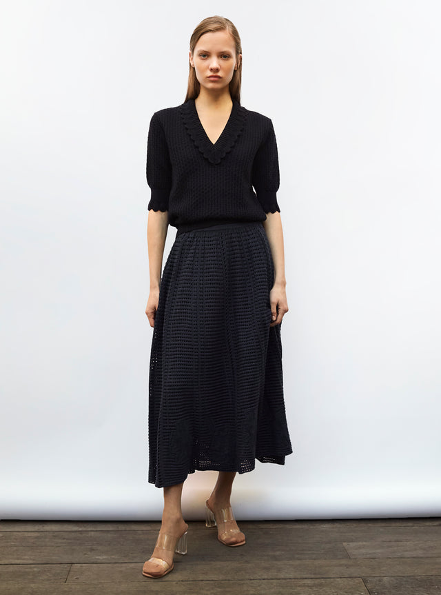 romantic top with v-neckline - Image principale