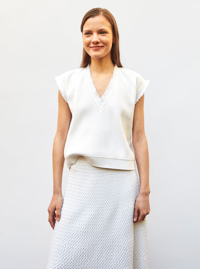 top en maille à frange - Image principale