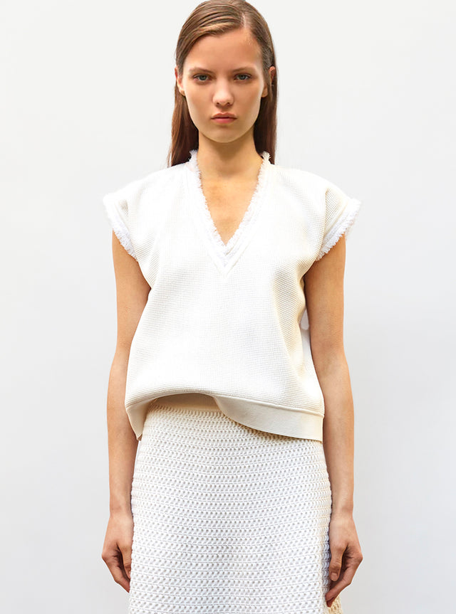 top en maille à frange - Image principale