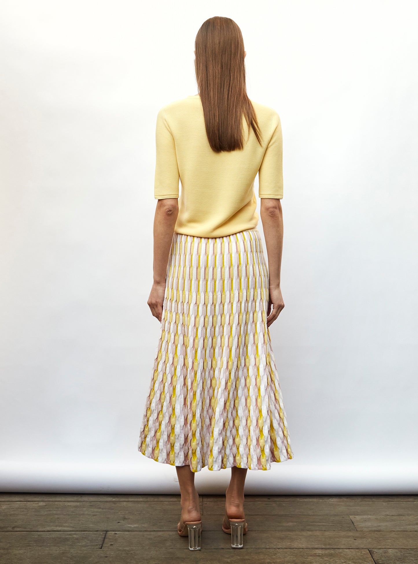 Top fin à manches coudes - Vêtement de luxe femme