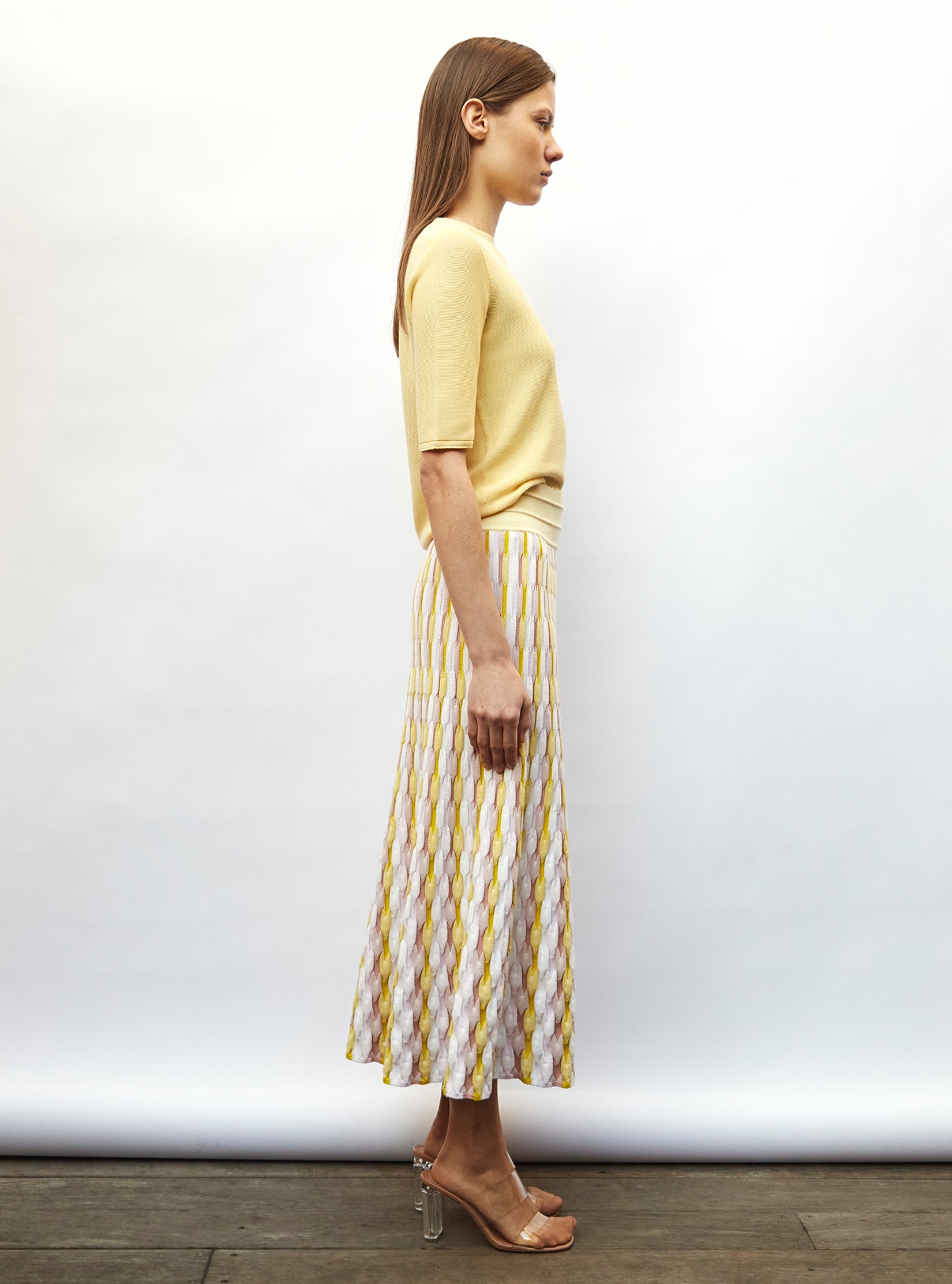 Top fin à manches coudes - Tops de luxe