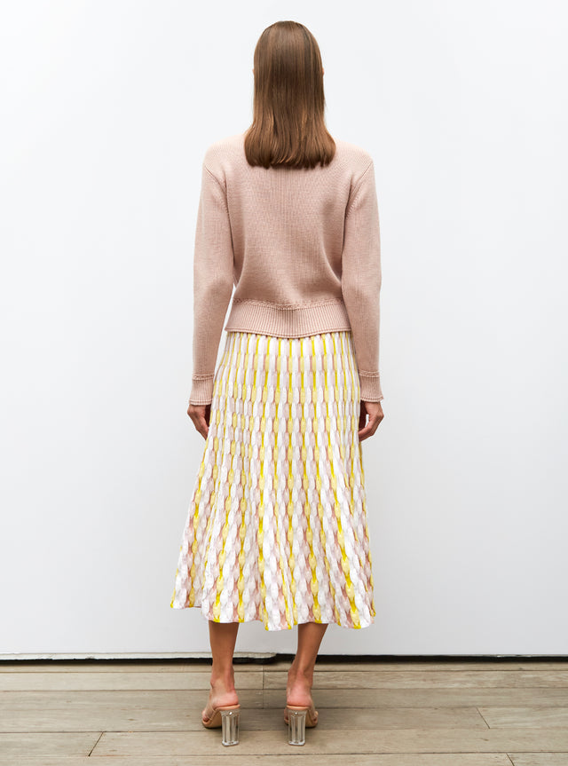 braided-trimmed knit sweater - Image principale