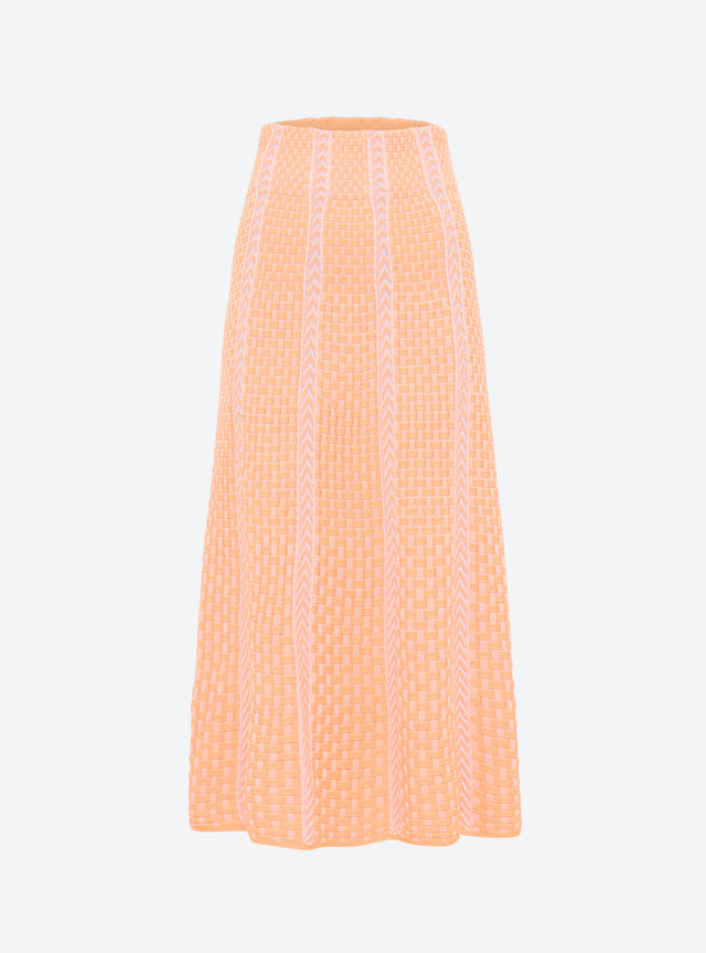 basket-weave knit skirt - Image principale