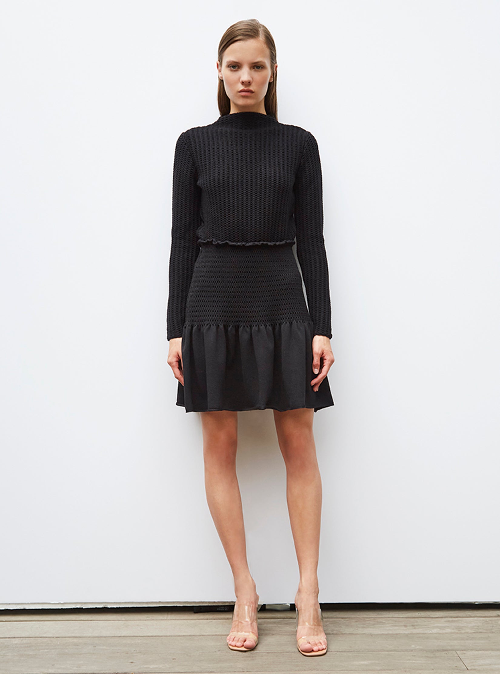 Top droit en maille smockée - Tops de luxe