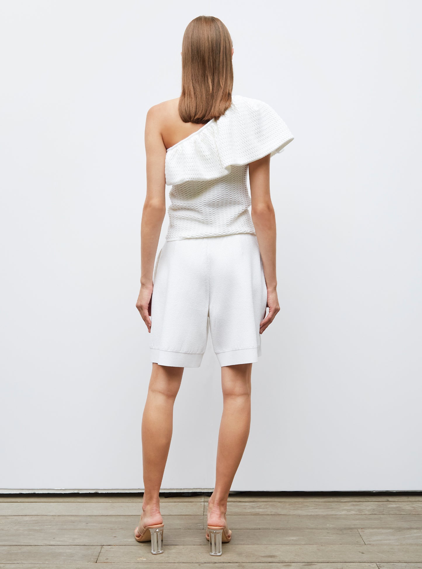 One shoulder en maille smockée - Molli