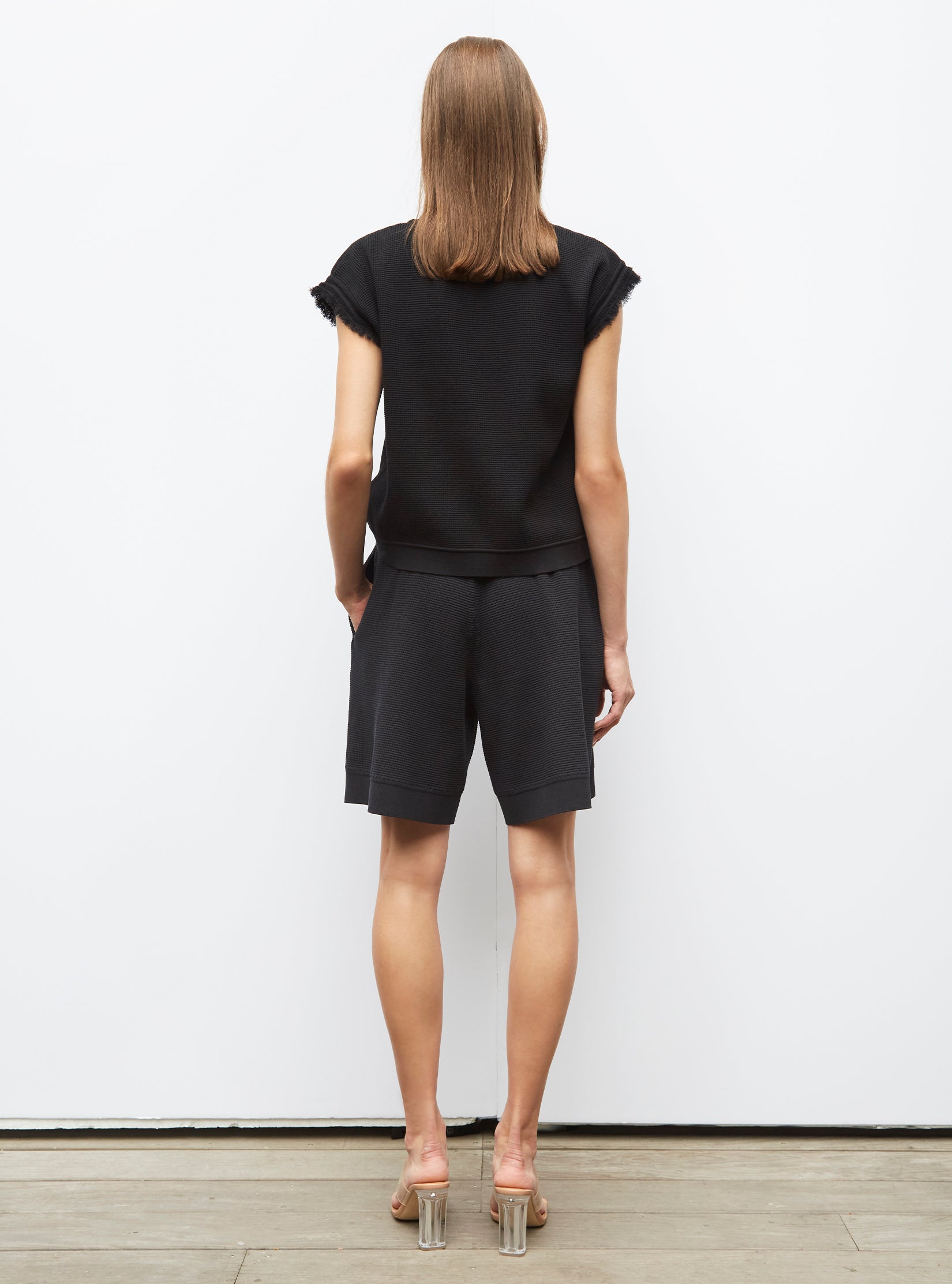 Top en maille à franges - Vêtement de luxe femme