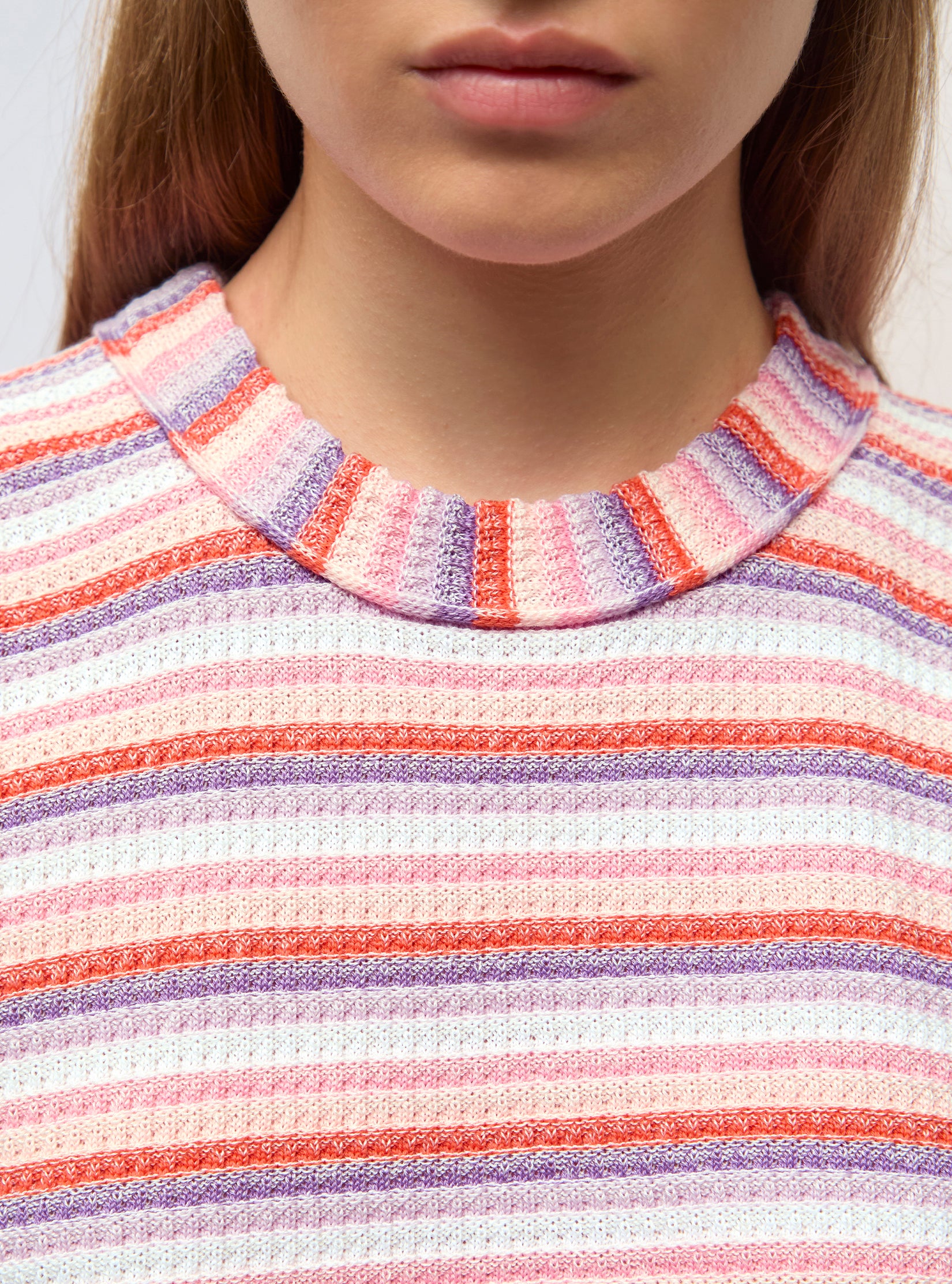 Top maille mini origami Lilas Multi - Molli