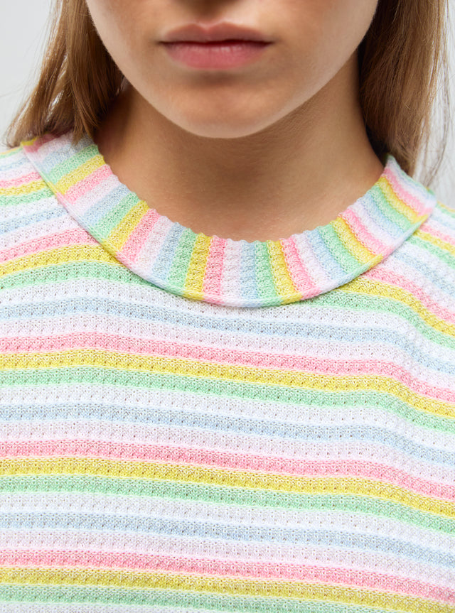 top in a mini origami knit - Image principale