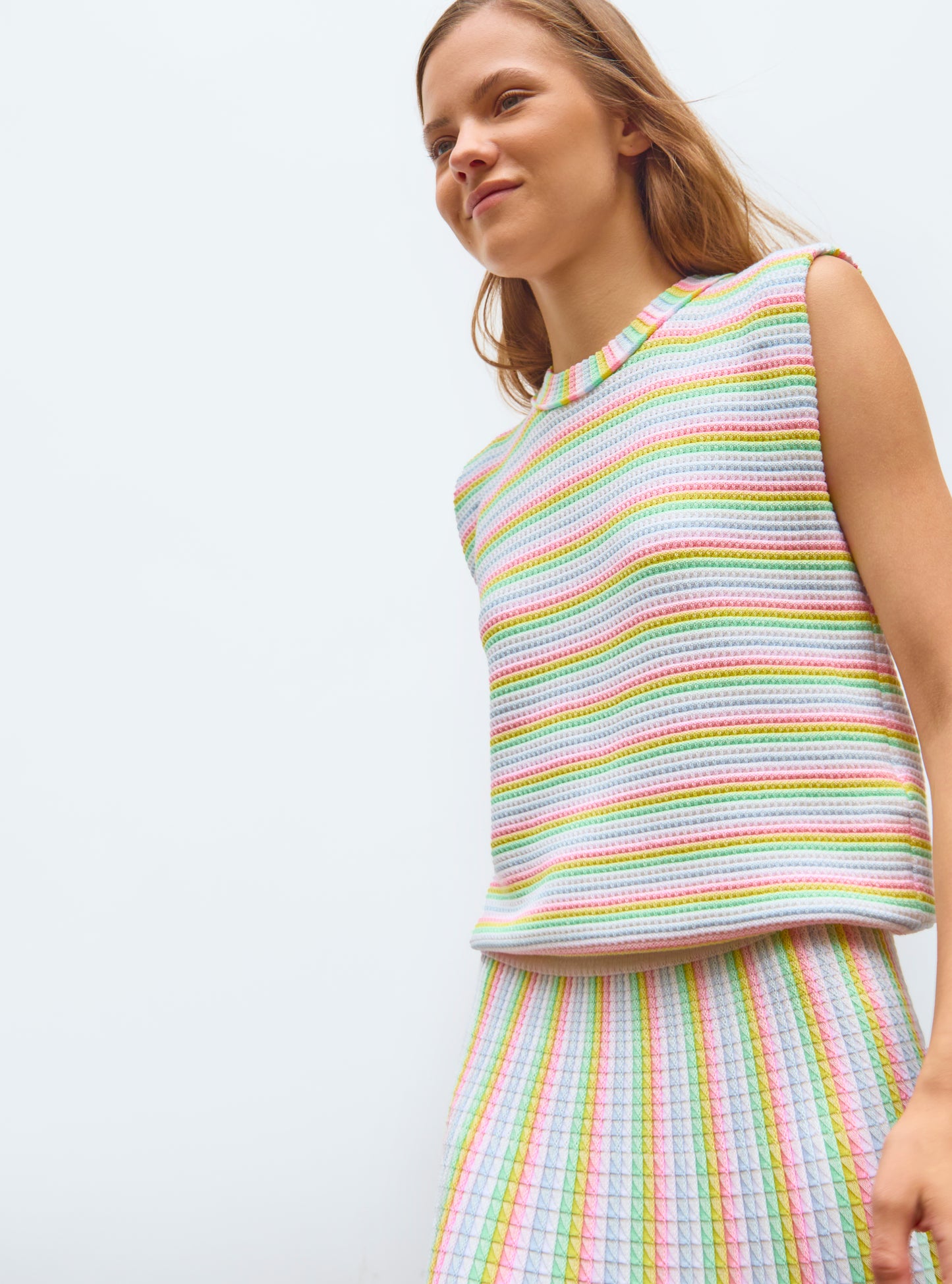 Top maille mini origami Rainbow - Molli