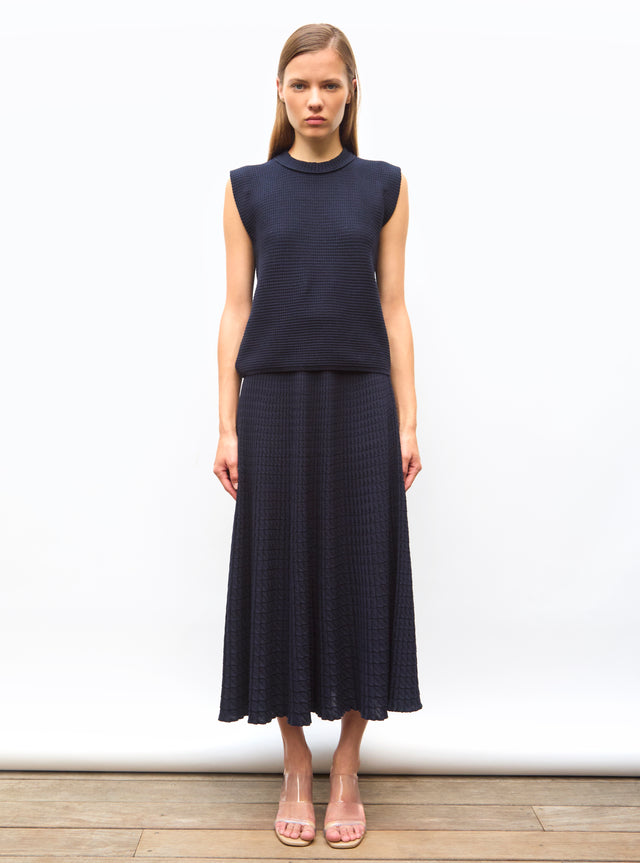 top in a mini origami knit - Image principale