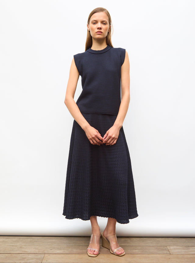 top in a mini origami knit - Image principale