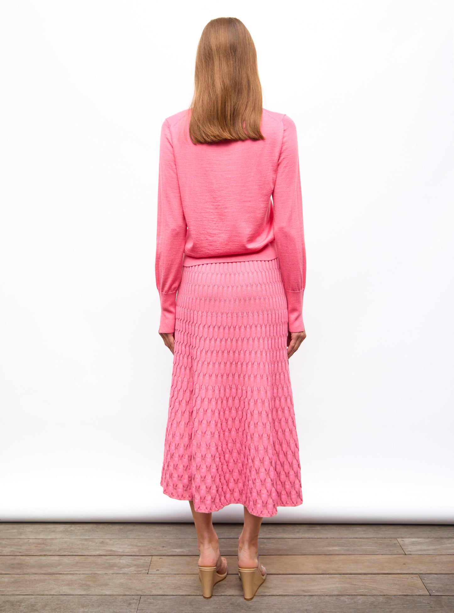 Polo fin en jersey soyeux New Blush - Polo de luxe