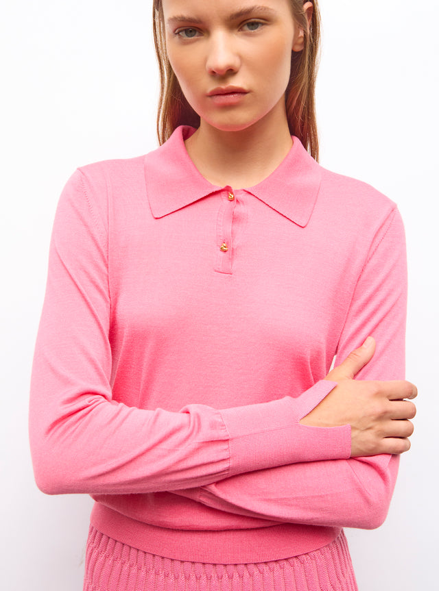 polo fin en jersey soyeux - Image principale