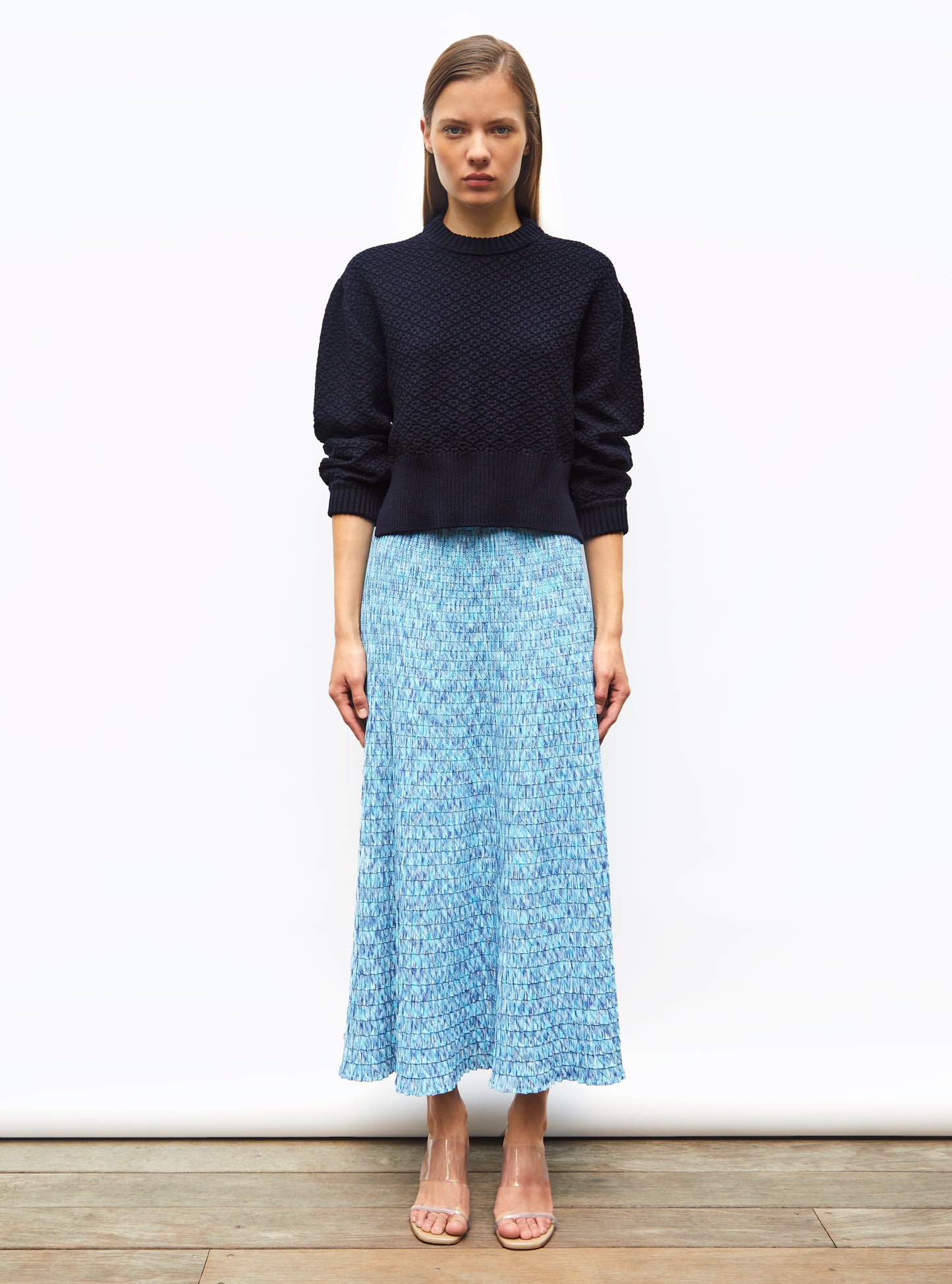 Jupe fluide maille origami Pool - Molli