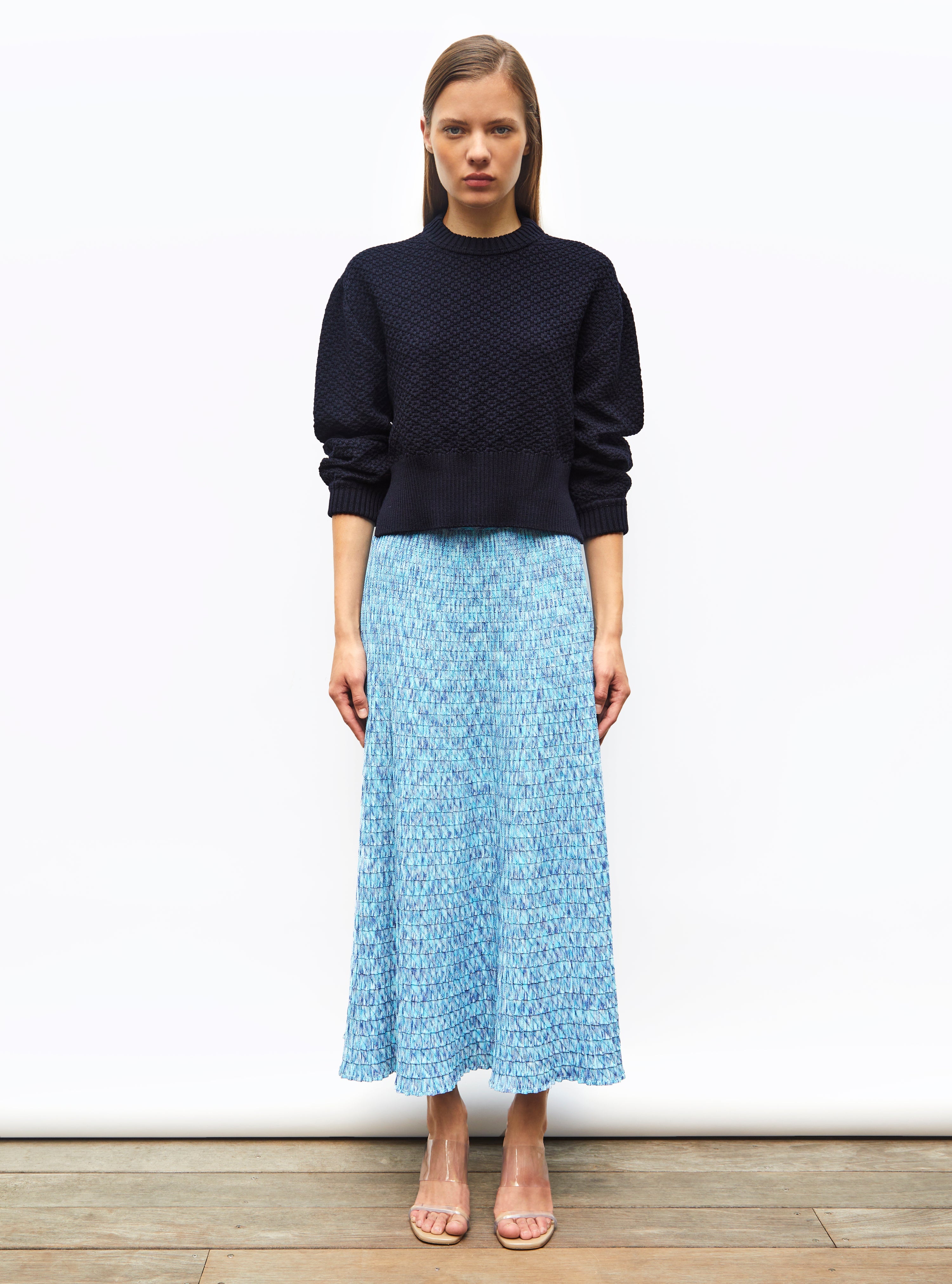 Jupe fluide maille origami Pool - Molli