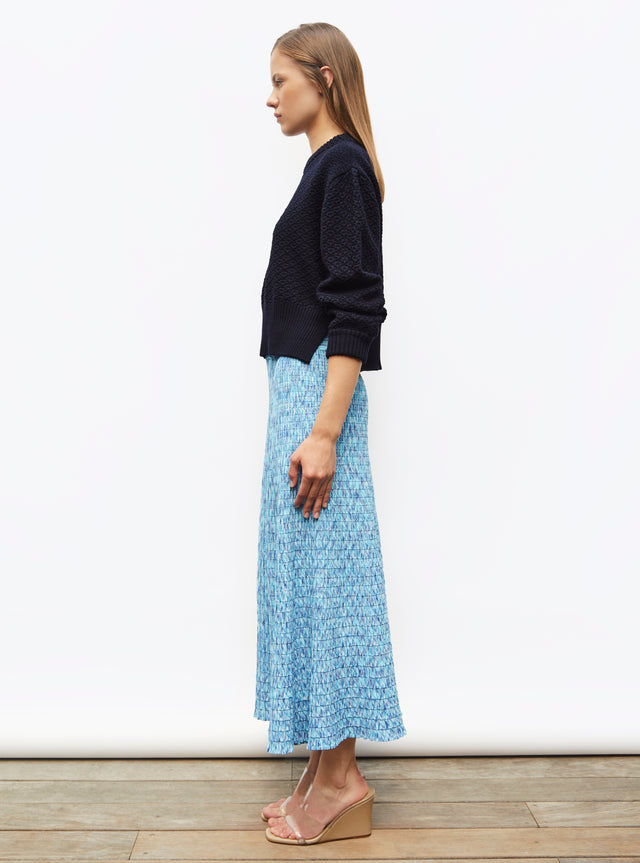 pull court maille damier - Image principale
