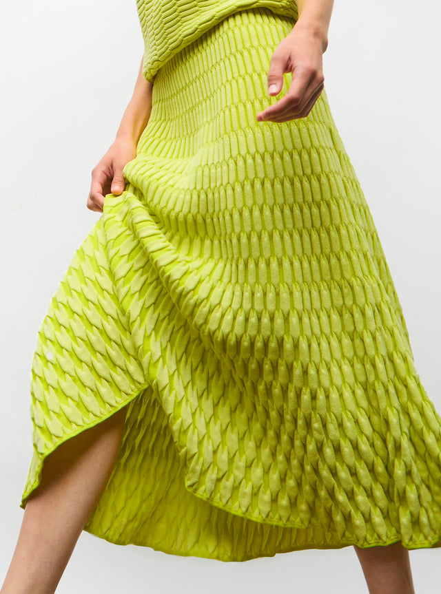 plain zellige knit skirt - Image principale