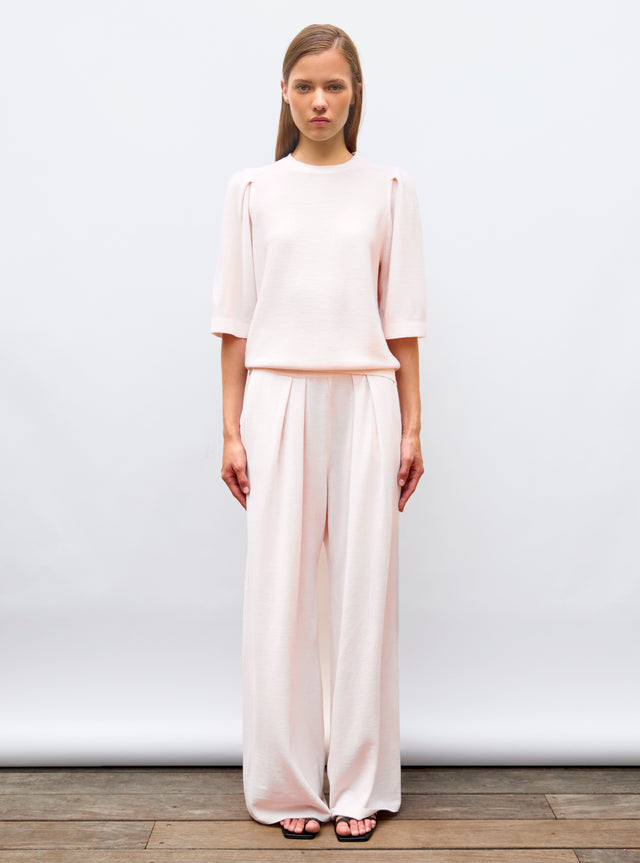 top maille manches froncées - Image principale