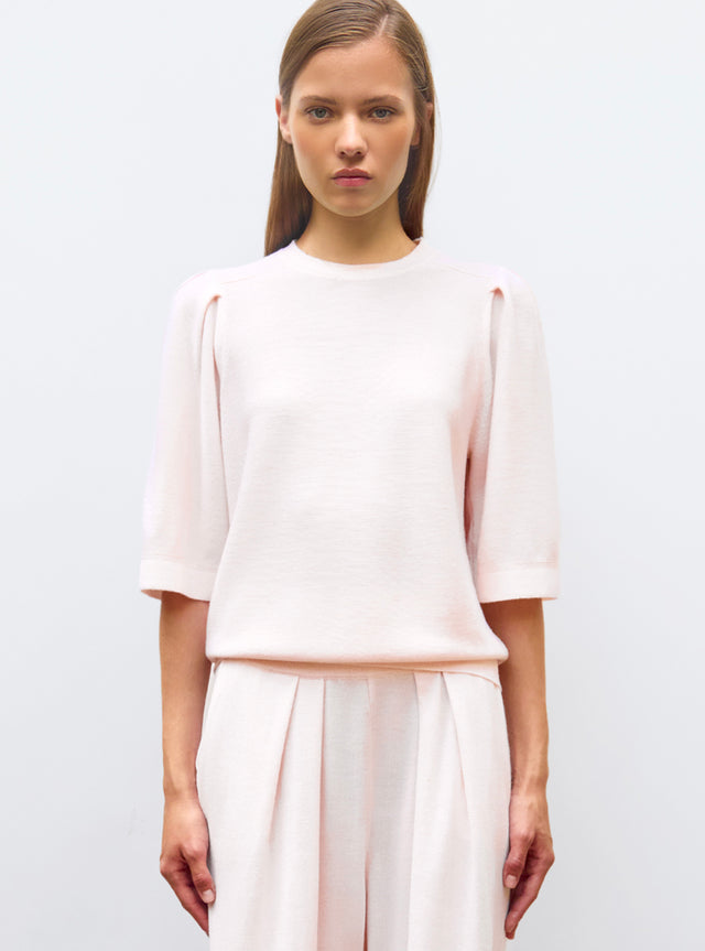 top maille manches froncées - Image principale