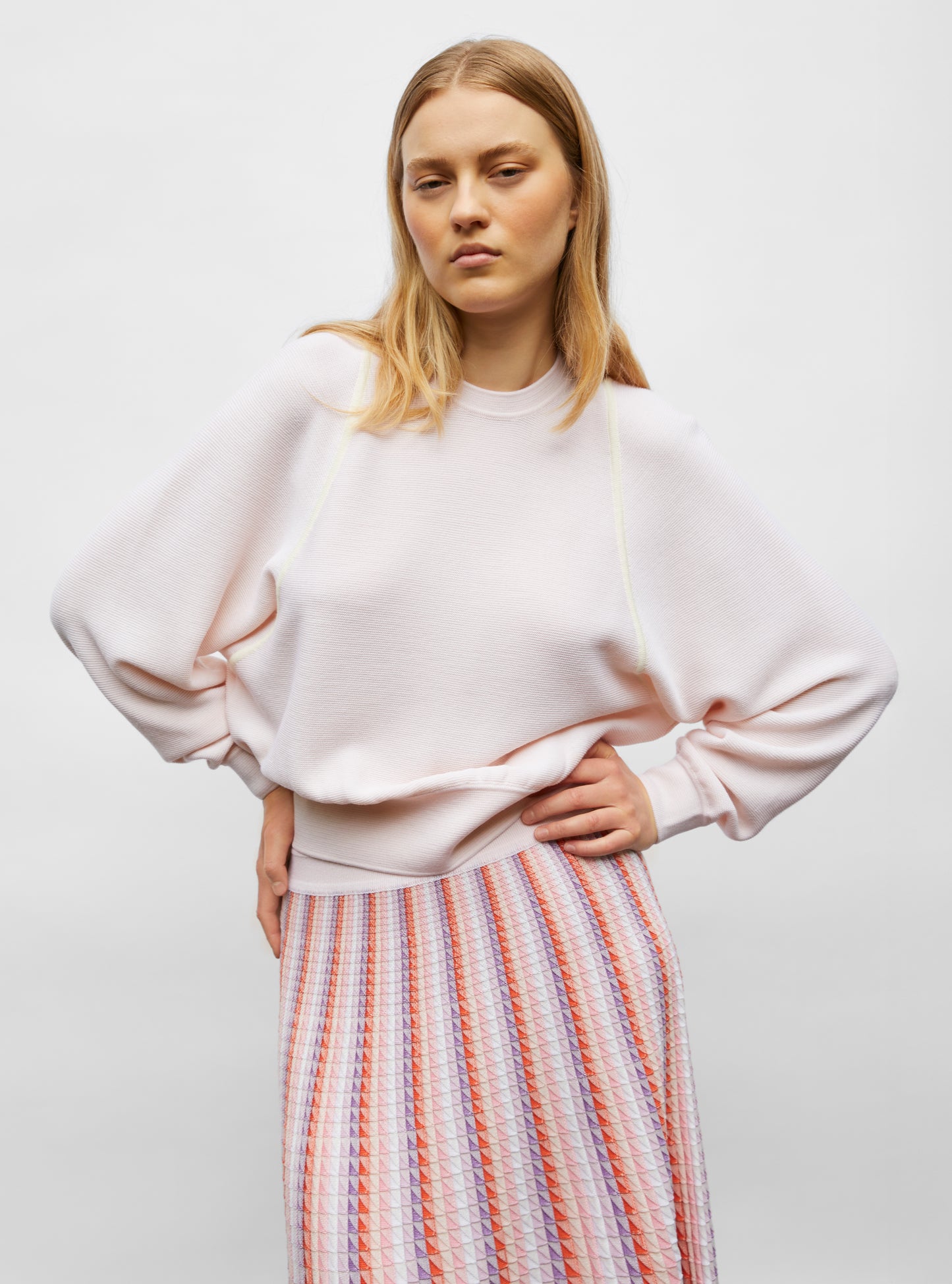 Pull en maille de luxe Molli - Pull fin larges emmanchures Pétale