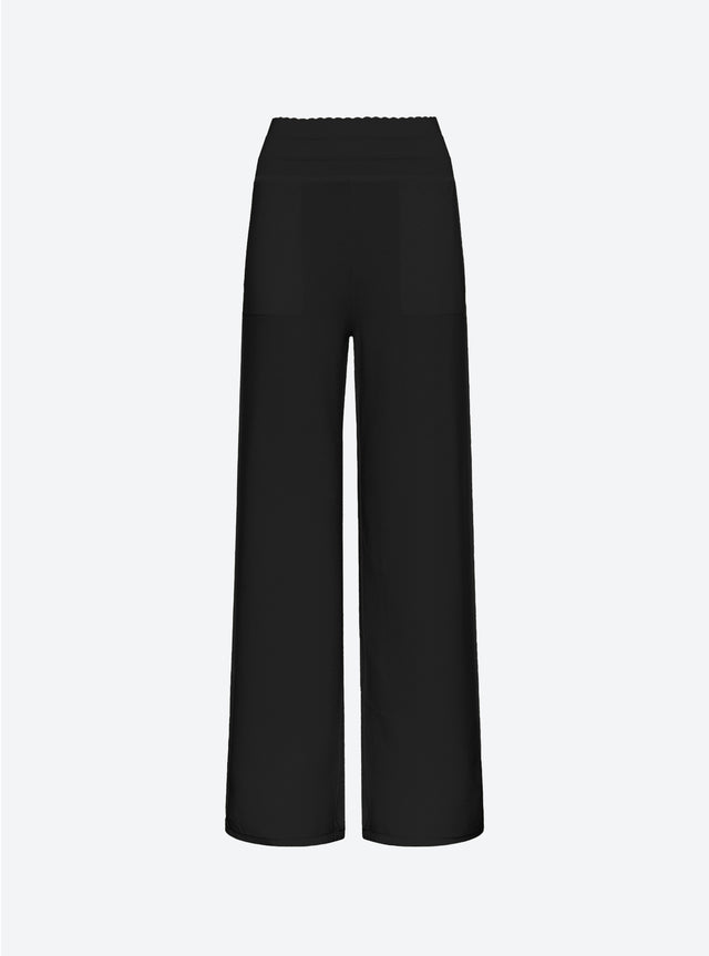 pantalon taille haute maille - Image principale